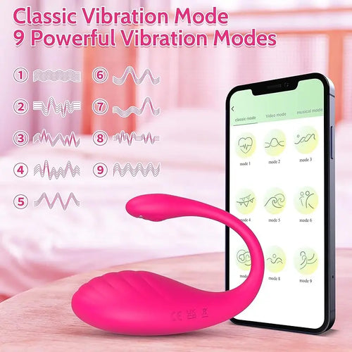 Œuf vibrant connecté Qandisha contrôlé par application — vue principale