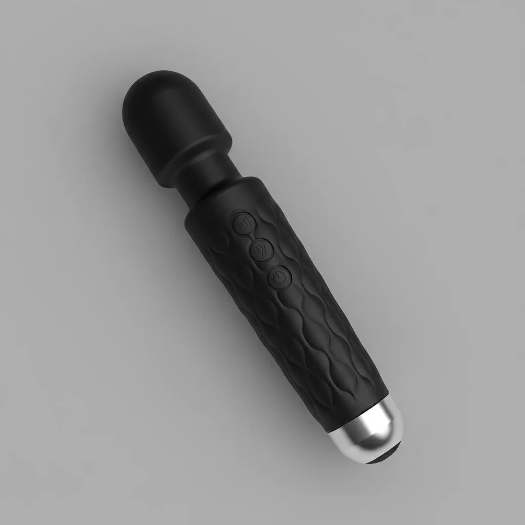 Bâton de massage vibrant Qandisha en silicone doux — vue principale